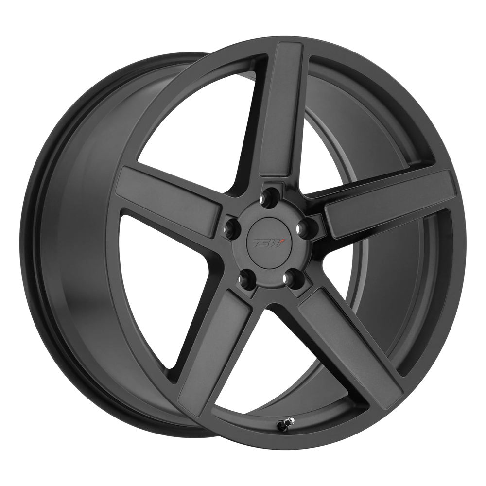 ~(29 lbs. 19X19X10)~ TSW ASCENT 17x8.0 5/112 ET32 CB72.1 MATTE GUNMETAL W/GLOSS BLACK FACE
