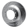 DFC 08-20 Ford E-450 Super Duty Rear Left Drilled & Slotted Silver Brake Rotor