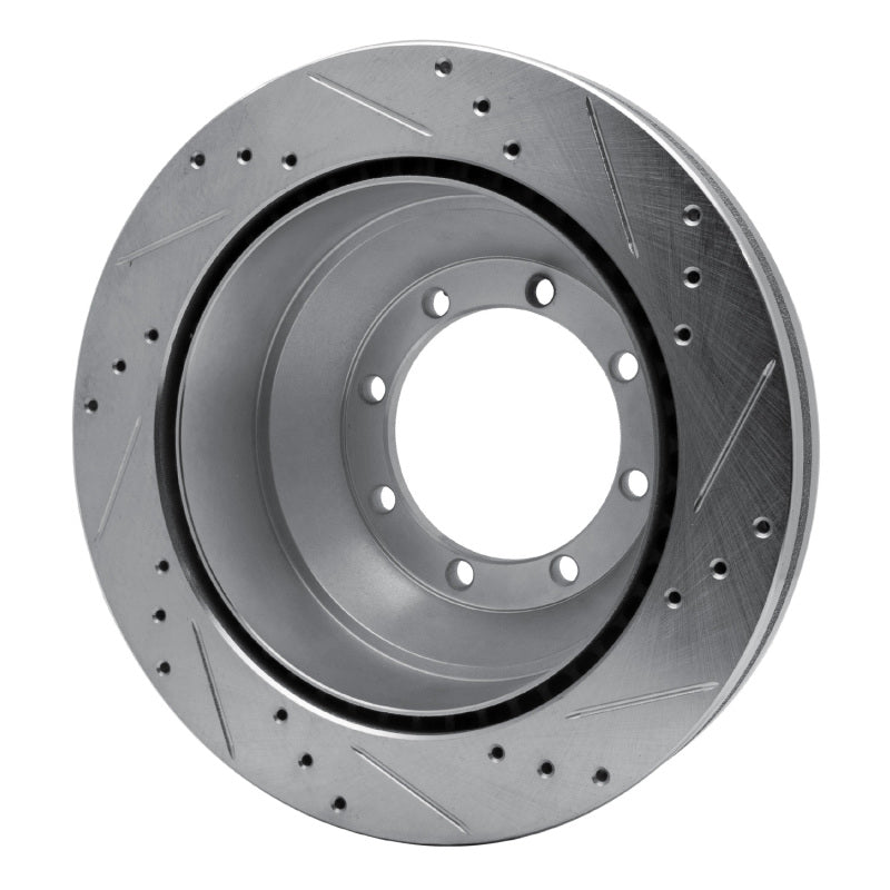 DFC 08-20 Ford E-450 Super Duty Rear Left Drilled & Slotted Silver Brake Rotor