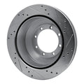 DFC 08-20 Ford E-450 Super Duty Rear Left Drilled & Slotted Silver Brake Rotor