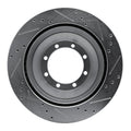 DFC 08-20 Ford E-450 Super Duty Rear Left Drilled & Slotted Silver Brake Rotor