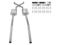 55-59 GM 2WD Truck 2.5 Inch Crossmember Back Exhaust Kit Without Mufflers Pypes Performance Exhaust
