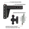 2.5" EXTREME DUTY 4" DROP/RISE