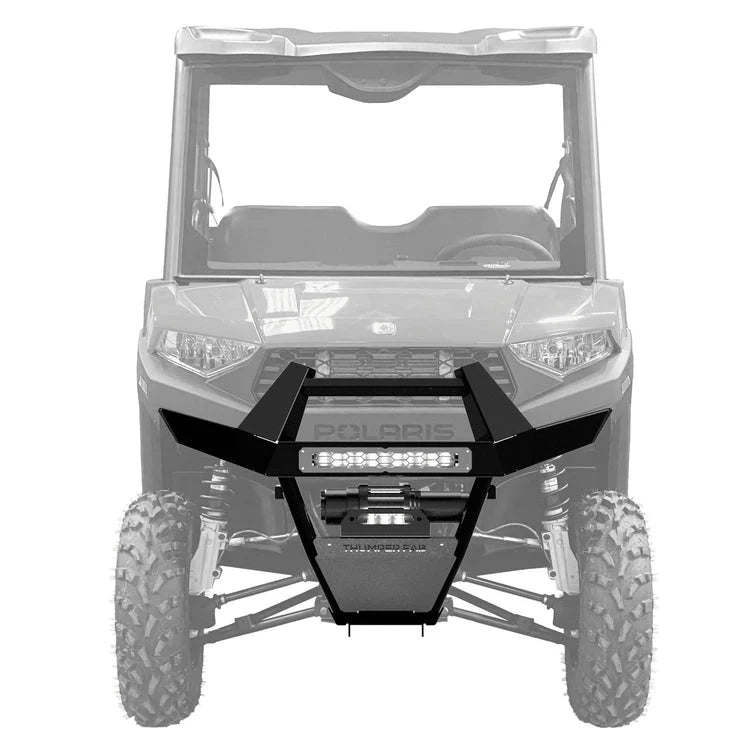 RANGER 570 SP MIDSIZE FRONT WINCH BUMPER W/ LIGHTS RAW