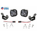 SS3 MAX WBL WHITE DRIVING STANDARD NO BRACKETS (PAIR)