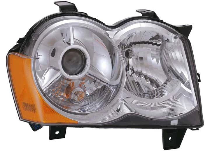 RH HEADLAMP LENS/HOUSING; W/HID; GRAND CHEROKEE 0810