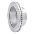 R1 11-22 Ford F-350 Super Duty 2WD Rear Right Drilled & Slotted Silver Brake Rotor