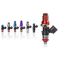 Injector Dynamics 2600-XDS Injectors - 48mm Length - 14mm Top - 14mm Bottom Adapter (Set of 6)