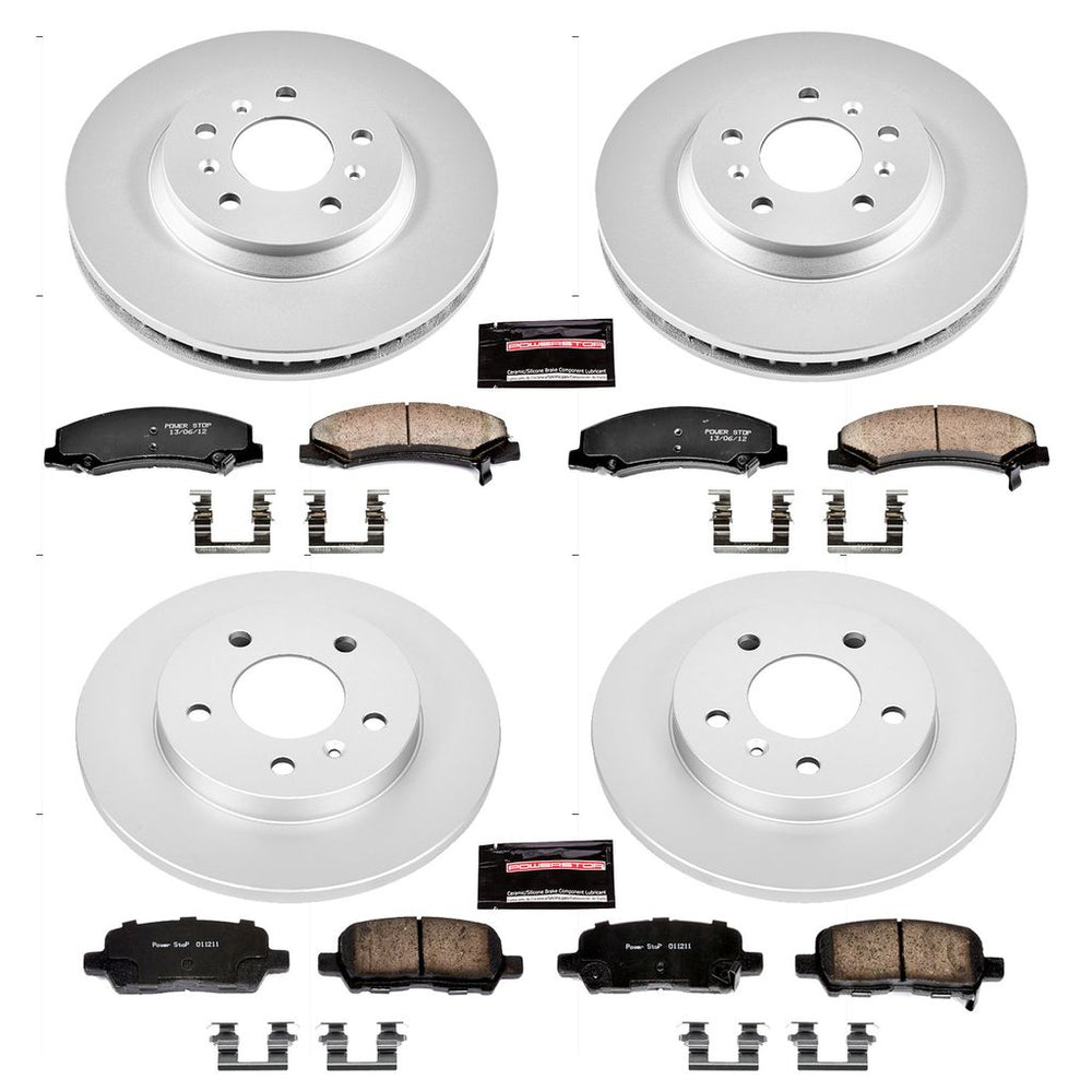 Power Stop 11-13 Chevrolet Impala Front & Rear Z17 Evolution Geomet Coated Brake Kit