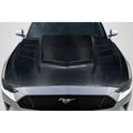 2018-2023 Ford Mustang Carbon Creations Interceptor Hood - 1 Piece