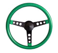 Steering Wheel Mtl Flake Green/Spoke Blk 15
