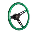 Steering Wheel Mtl Flake Green/Spoke Blk 15