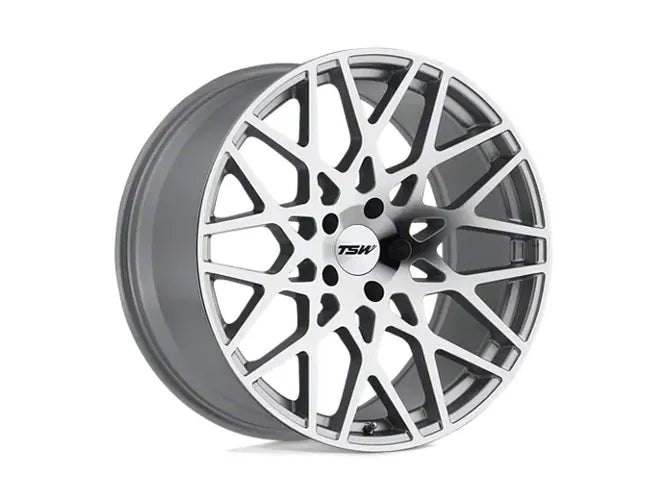 ~(35 lbs. 20X20X10)~ TSW VALE 18x8.5 5/114.3 ET20 CB76.1 SILVER W/MIRROR CUT FACE