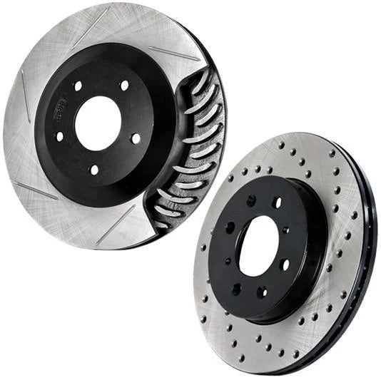 2PC ROTOR LF/RT AERO SLOTTED 324MM