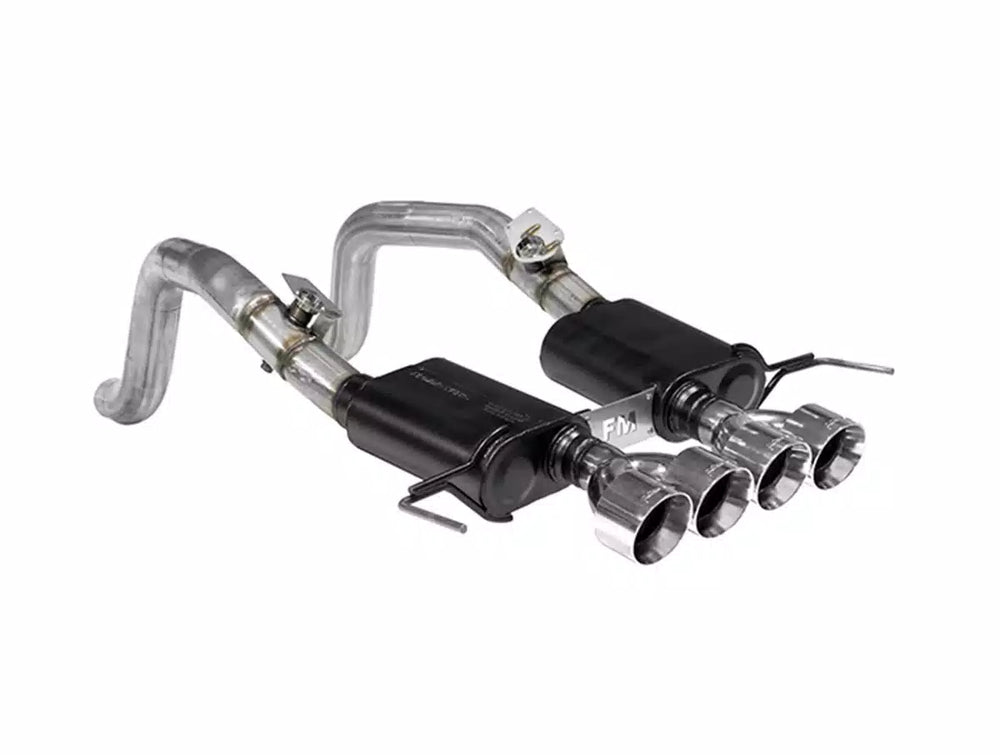 Outlaw Axle-Back Exhaust System 2014-2019 Corvette C7 Stingray Coupes/Convertibles With 6.2L Engine Aggressive To Moderate Sound Flowmaster