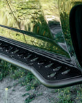 CALI RAISED rock sliders installed view