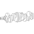 CRANKSHAFT, 4 CYLINDER