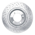 DFC 15-17 Porsche 911 Right Front Drilled Hi-Carbon Alloy Geomet Coated Rotor