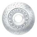 DFC 15-17 Porsche 911 Right Front Drilled Hi-Carbon Alloy Geomet Coated Rotor