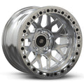MAVERICK Cast Beadlock Wheel 5 LUG 17x9 5x5 (5x127) -25mm Offset 4 Backspace