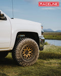 Aluminum Wheels 16x8 Krank 953BZ Satin Bronze 0 Offset 5 on 139.7 Bolt Pattern 106.5 Bore Raceline