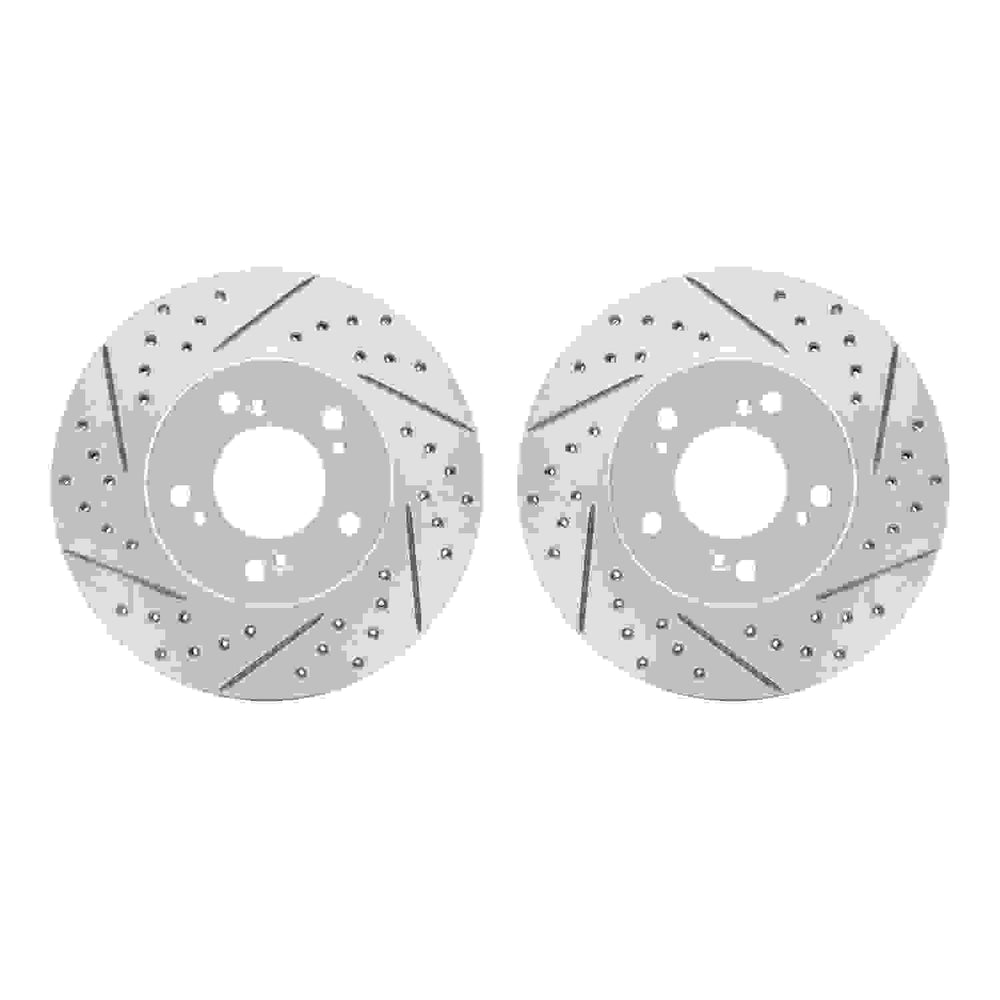 DFC 91-01 Acura Integra Front Drilled & Slotted Geoperformance Rotors