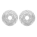 DFC 91-01 Acura Integra Front Drilled & Slotted Geoperformance Rotors