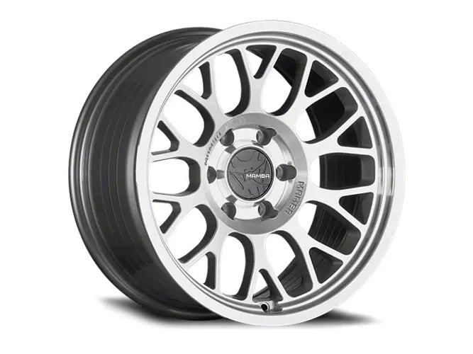 Mamba M28 18x9 6x139.7 ET-12 Silver Wheel w/ Mirror Machine Face & Lip