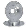 R1 Concepts Brake Rotor- D/S - Silver Fits Honda Civic