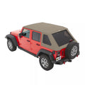 0718 WRANGLER UNLIMITED 4DOOR; INCLUDES CONVERTIBLE TOP FOLDING FRAME TREKTOP NX GLIDE BEIGE TWILL