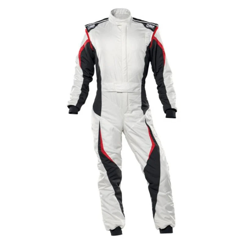 OMP TECNICA EVO SUIT WHITE/ANTHR SIZE 50 FIA 8856-2018 + SFI