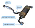 HKS Toyota GR Yaris GXPA16 Gen2 Super Turbo Muffler