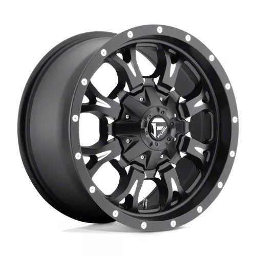 ~(50 lbs. 23X23X12)~ KRANK 20x9 8x165.10 MATTE BLACK MILLED (1 mm)