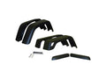 6-Piece 97-06 TJ Wrangler Wide Fender Flare Kit, Black Textured, 6-5/8 Inch Width Crown Automotive