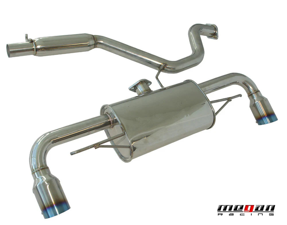 Megan Axle Back Exhaust Audi TT 3.2L AWD 08-09 Dual 4 Blue Tips OE-RS Style
