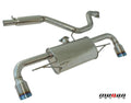 Megan Axle Back Exhaust Audi TT 3.2L AWD 08-09 Dual 4 Blue Tips OE-RS Style