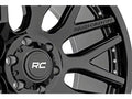 Rough Country 95 Series Wheel | One-Piece | Gloss Black | 20x10 | 5x5 | -19mm