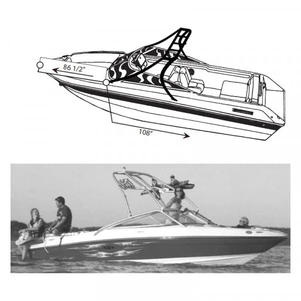 2003 HIGH TIDE V-1503 SC W/ WINDSHI