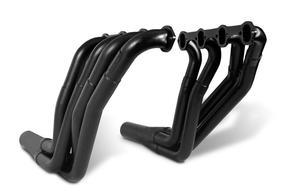 6466 MUSTANG TL/BR DF MAN. ALUMINUM 2 ROW 1.25IN TUBES BLACK