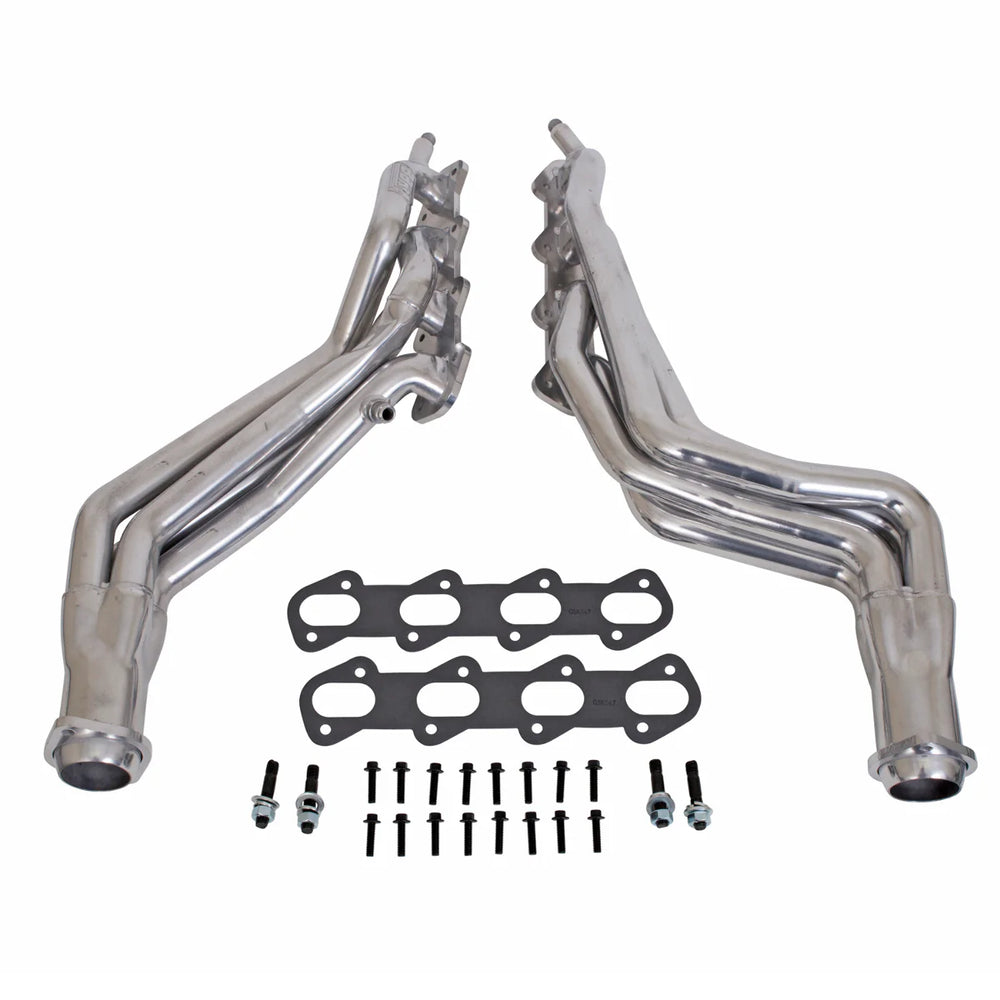 Headers: 1996-1998 Ford Mustang Cobra 4.6L; manual transmission; Full Length Headers; polished ceramic