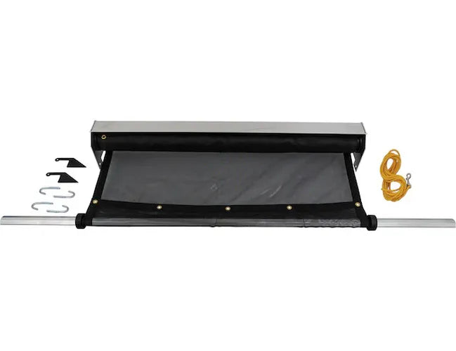 ALUMINUM TARP SYSTEM WITH SOLID TARP 7 X 15 FOOT 91 INCH WIDTH