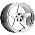 KANSEI KNP HYPER SILVER W/BRIGHT MACHINED LIP 17X9.5 5X114.3 +12