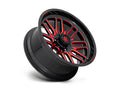 ~(42 lbs. 23X23X13)~ IGNITE 20x10 6x135.00 GLOSS BLACK RED TINTED CLEAR (-18 mm)
