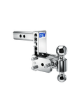 Tow and Stow 2 INCH Chrome 2in x 2 5 16in Dual Ball 5in Drop 5 1 2in Rise