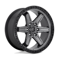 ~(38 lbs. 23X23X12)~ KICKER 20x9 6x139.70 MATTE GUN METAL BLACK BEAD RING (20 mm)