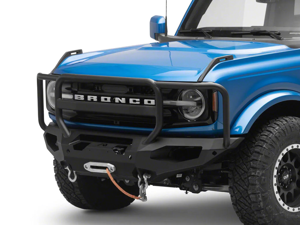 21C BRONCO MATRIX FRONT BUMPER W/ FULL GRILL GUARD MATTE BLACK