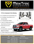 0308 RAM MEGA CAB 2WD(8LUG)6IN MAXPRO KIT(3.625IN AXLE)W/VULCAN 2.0 SHOCKS IFP FRONT/RESI REAR