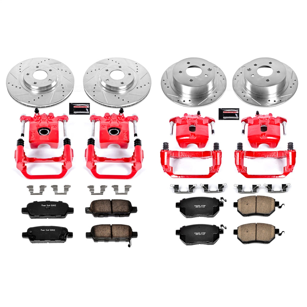 Power Stop 2010 BMW 335d Front & Rear Z23 Evolution Sport Brake Kit w/Calipers