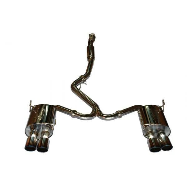 TurboXS Catback Exhaust System; Quad 4in Blued Tips; 2011-2012 Subaru WRX/STi Sedan