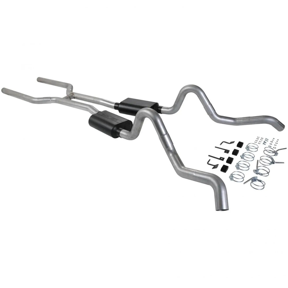 American Thunder Crossmember-Back Exhaust System Fits 1964-1967 GM A-Body 3.00-Inch Stainless Steel System With V8 Engine Aggressive Sound Flowmaster